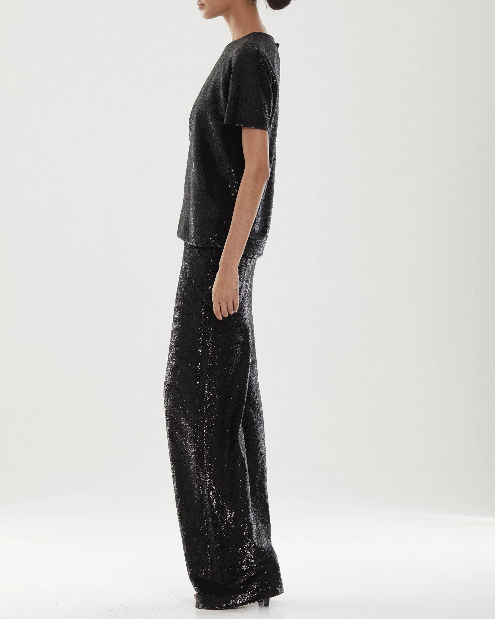 Onyx Sequin Top sold by H by Halston product image thumbnail 2