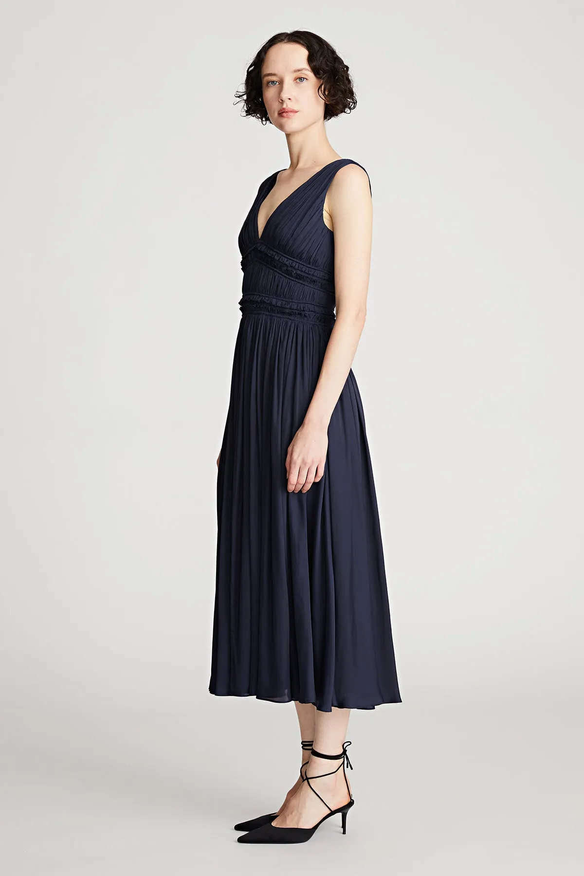 Reilly Dress In Fluid Satin sold by H by Halston product image thumbnail 3