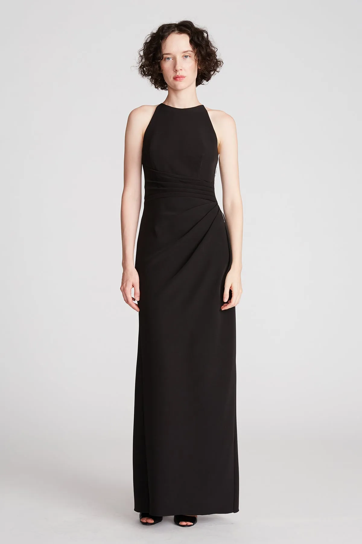 Annika Gown In Stretch Crepe sold by H by Halston