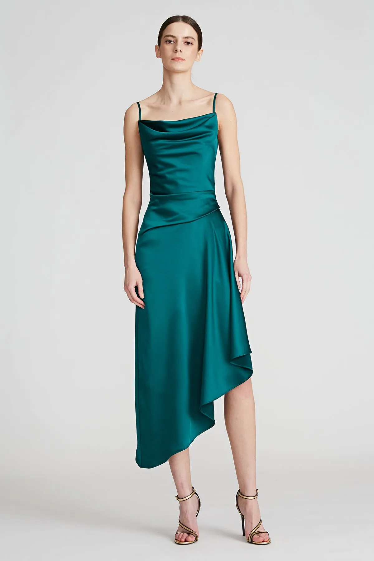 Nuri Satin Cocktail Dress sold by H by Halston