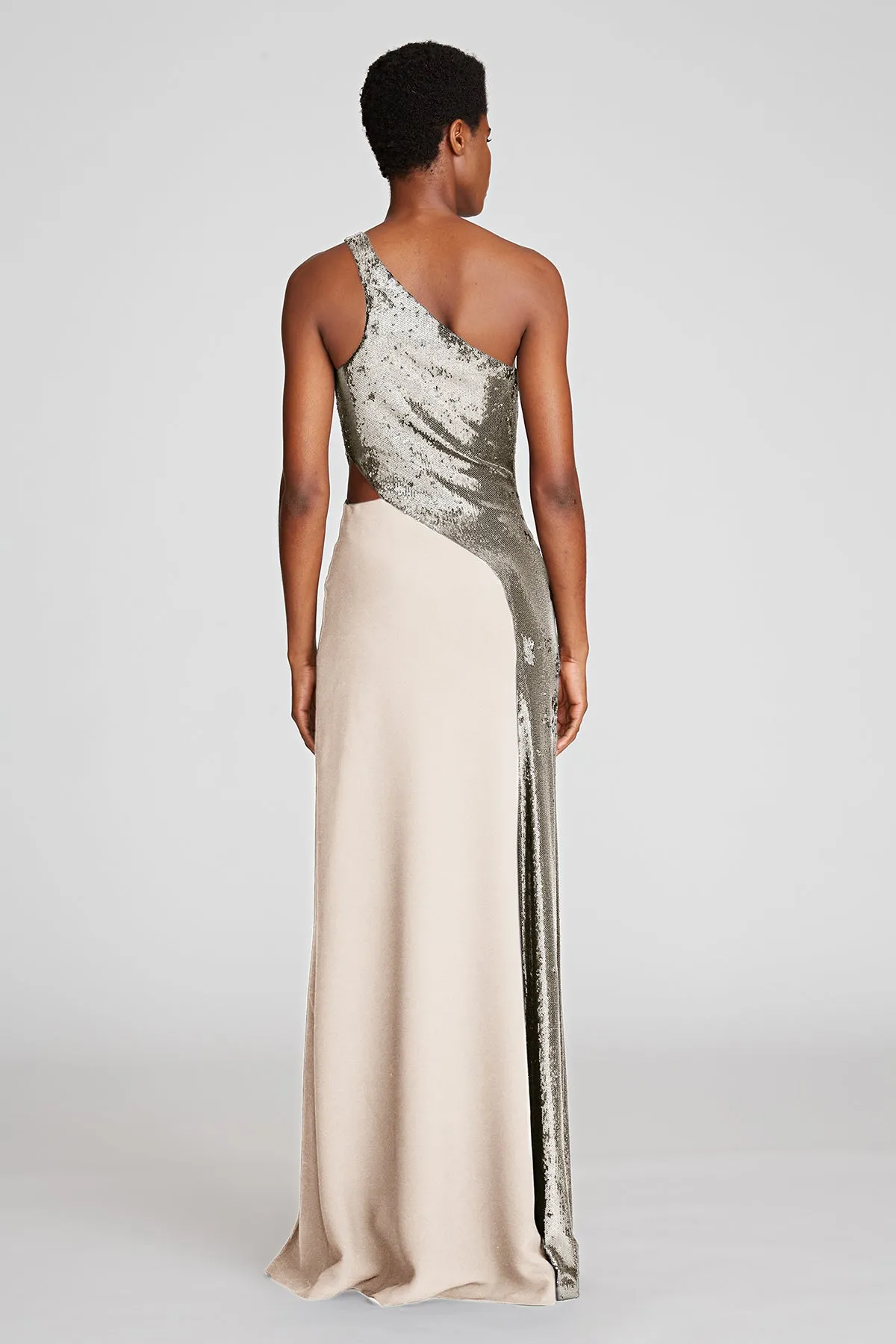 Carson Gown In Sequins/Crepe sold by H by Halston product image thumbnail 2