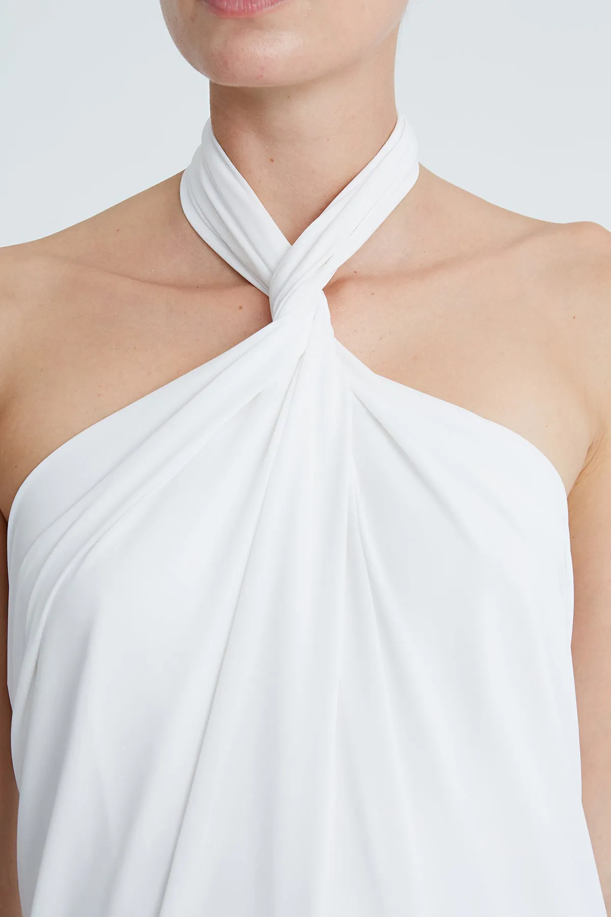 Lilah Jersey Twist Halter Gown sold by H by Halston product image thumbnail 5