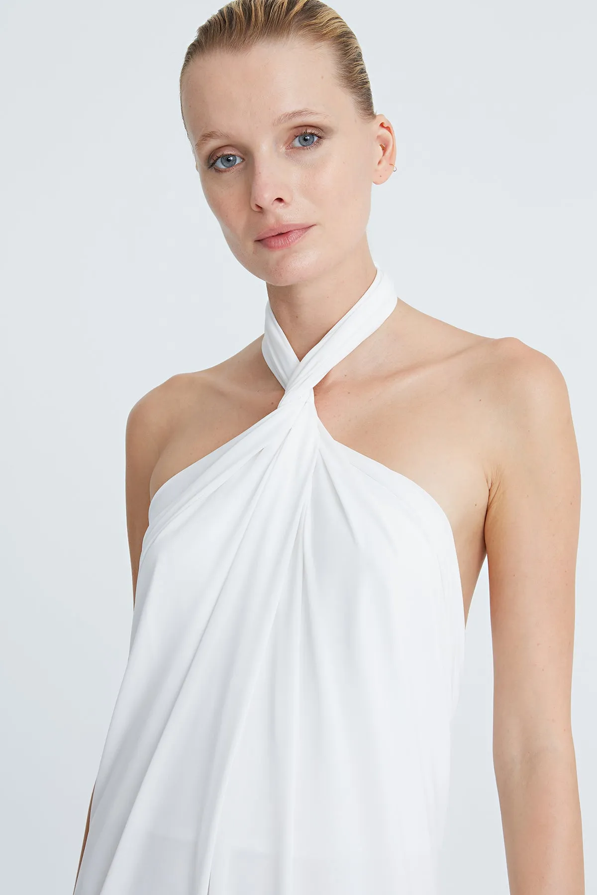 Lilah Jersey Twist Halter Gown sold by H by Halston product image thumbnail 4