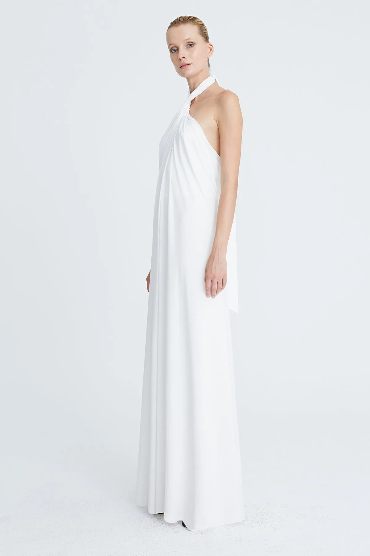 Lilah Jersey Twist Halter Gown sold by H by Halston product image thumbnail 3