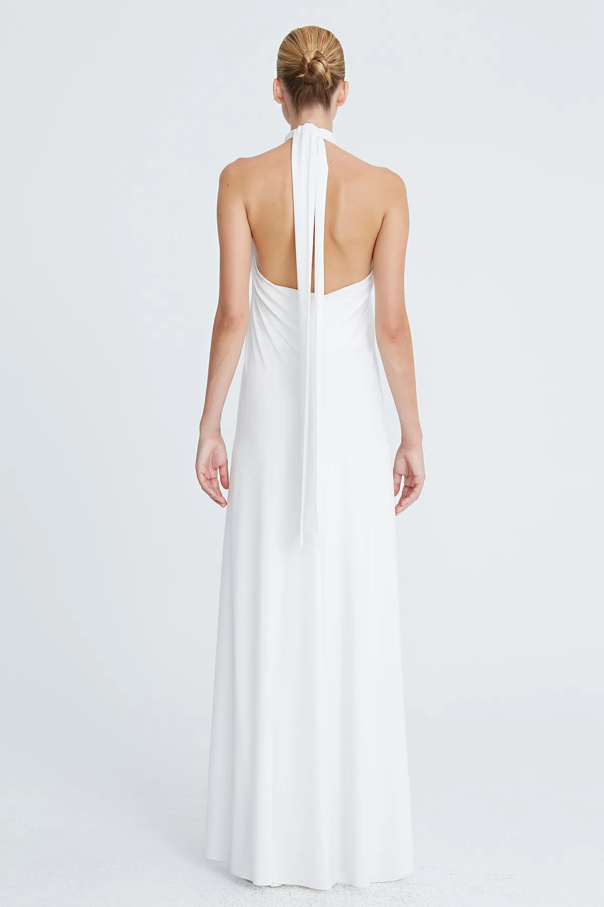 Lilah Jersey Twist Halter Gown sold by H by Halston product image thumbnail 2