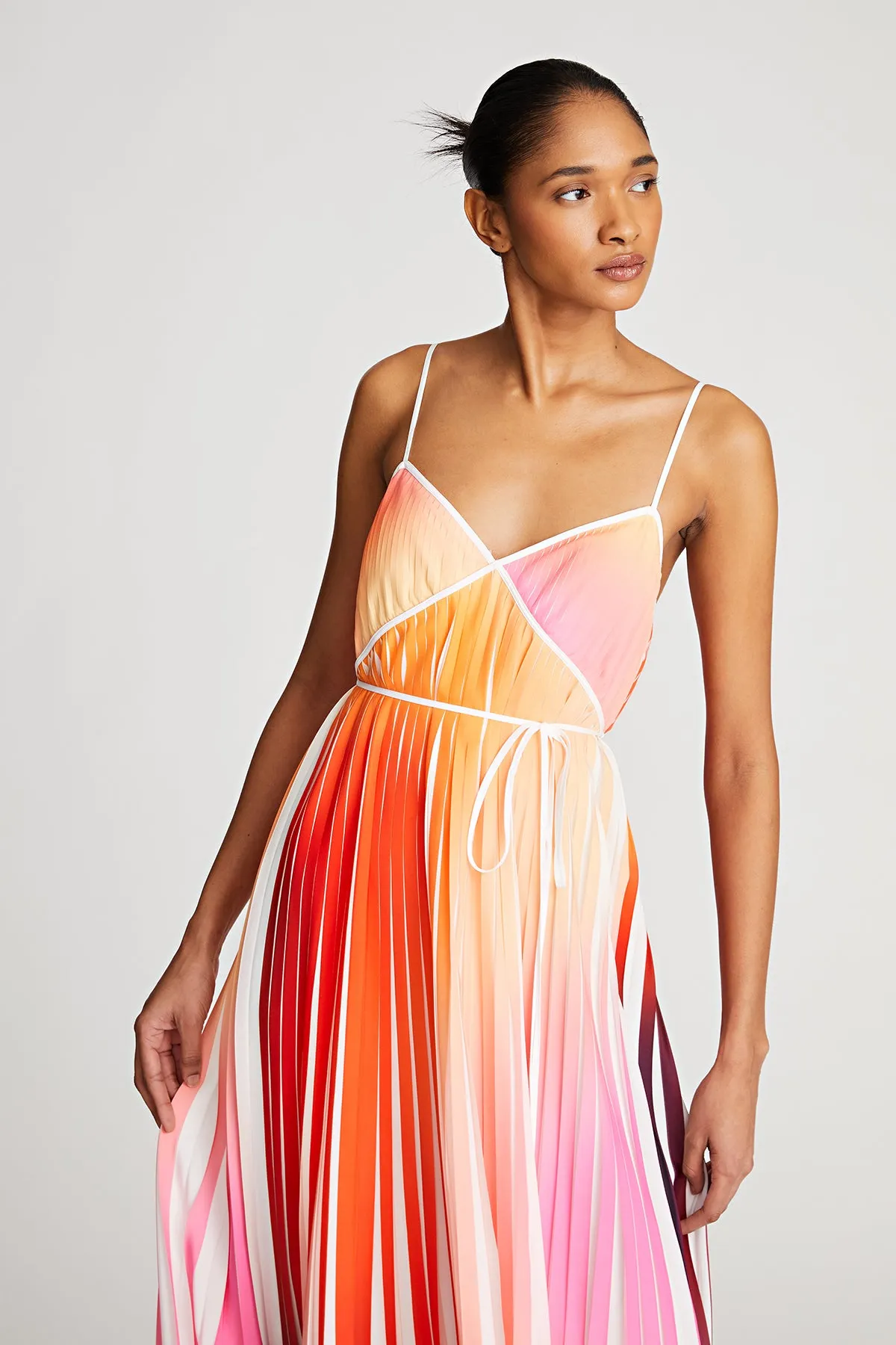 Mollie Dress In Pleated Print sold by H by Halston product image thumbnail 4