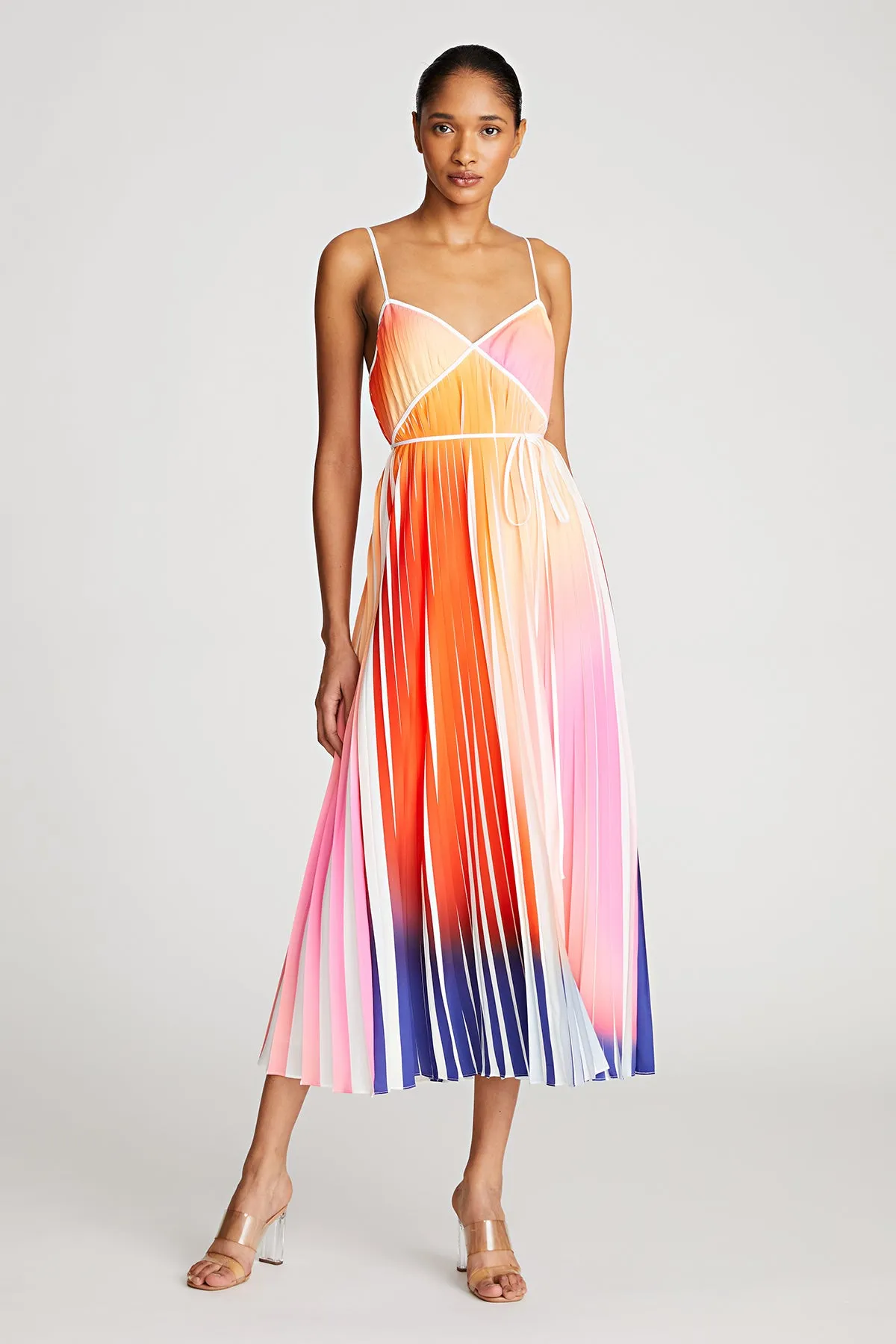 Mollie Dress In Pleated Print sold by H by Halston