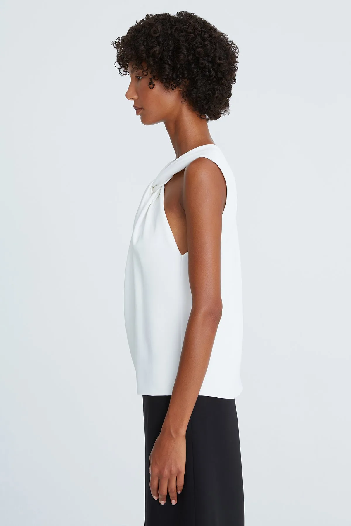 Valencia Crepe Twist Top sold by H by Halston product image thumbnail 4