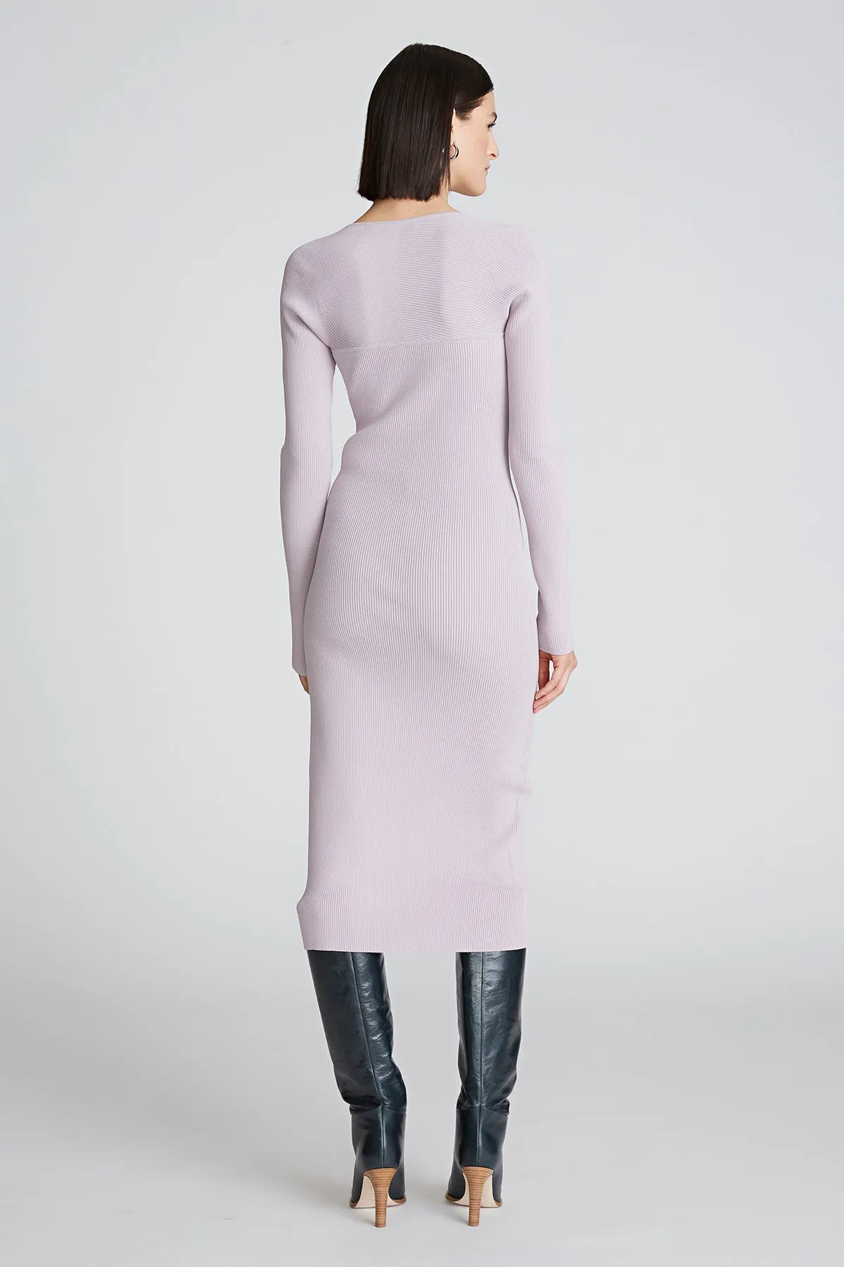Sawyer Dress In Matte Viscose sold by H by Halston product image thumbnail 3
