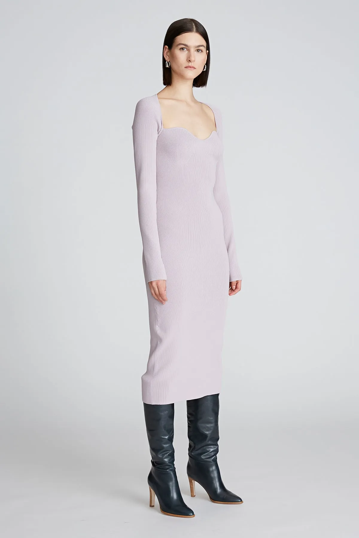 Sawyer Dress In Matte Viscose sold by H by Halston product image thumbnail 4