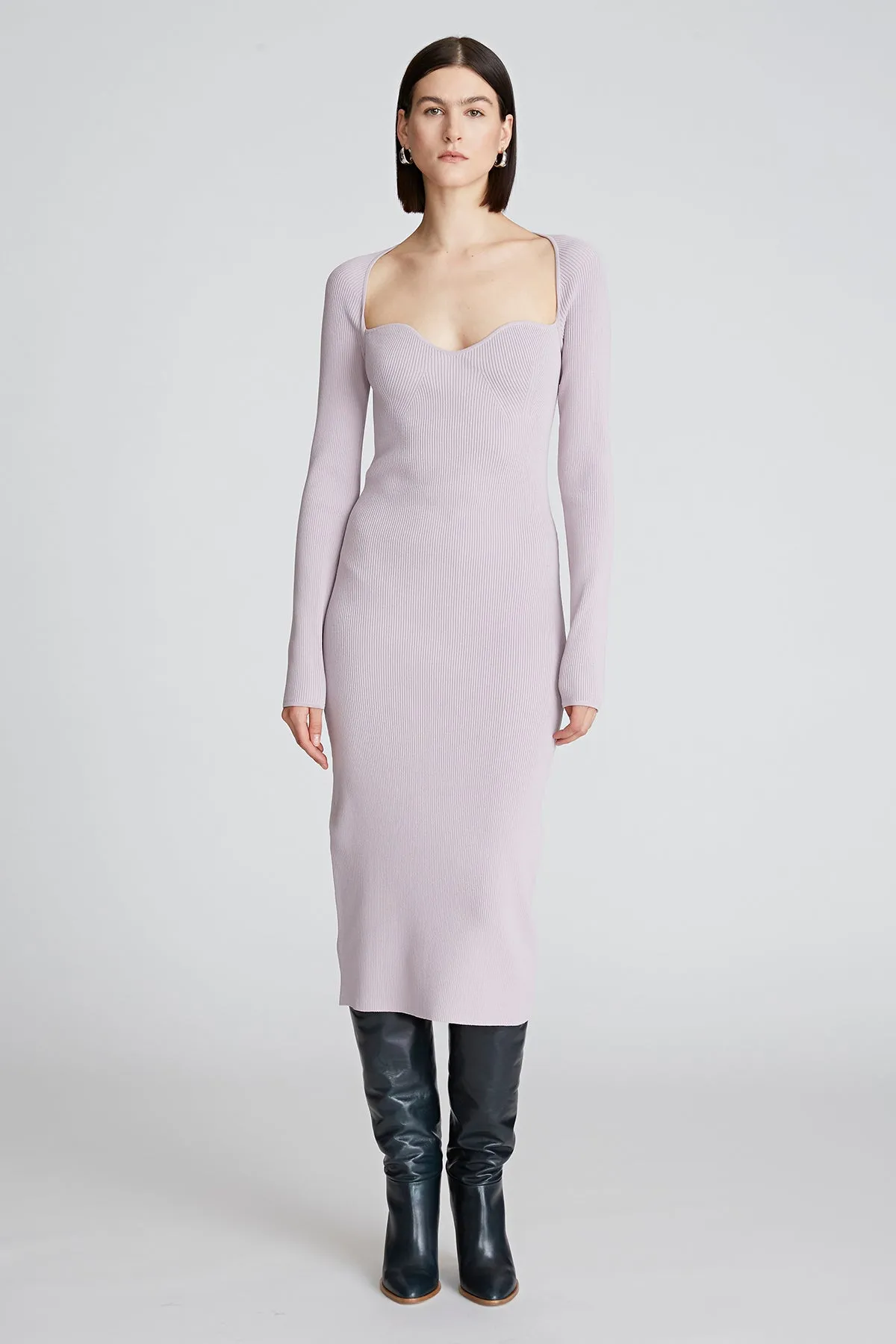 Sawyer Dress In Matte Viscose sold by H by Halston product image thumbnail 2