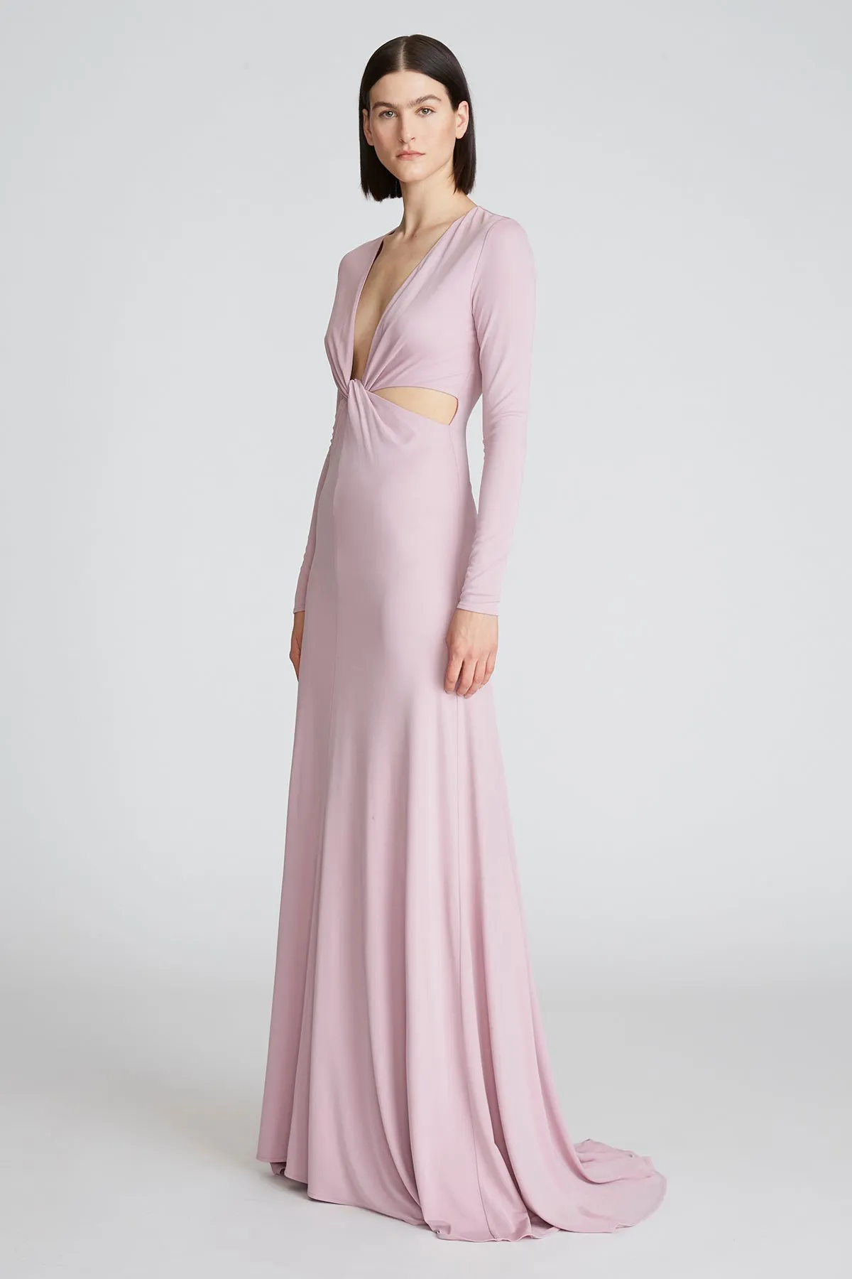 Andie Matte Jersey Twist Gown sold by H by Halston product image thumbnail 3