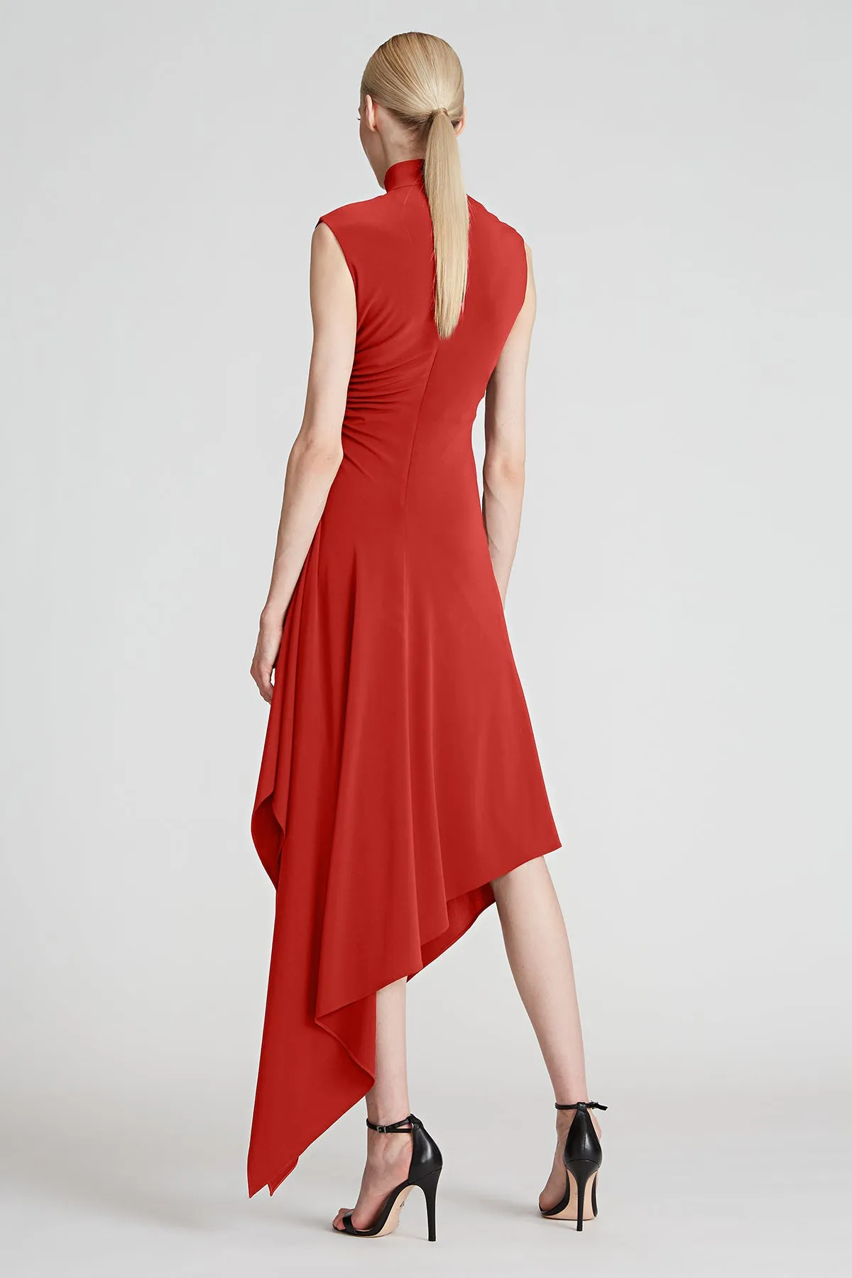 Layla Jersey Side Drape Dress sold by H by Halston product image thumbnail 2