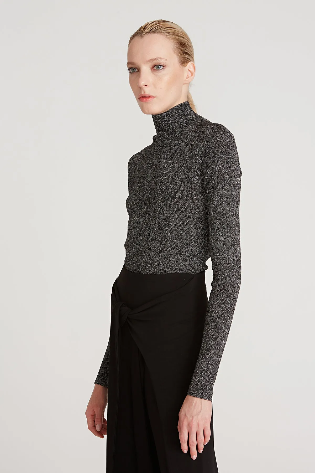 Fai Lurex Turtleneck Sweater sold by H by Halston product image thumbnail 5
