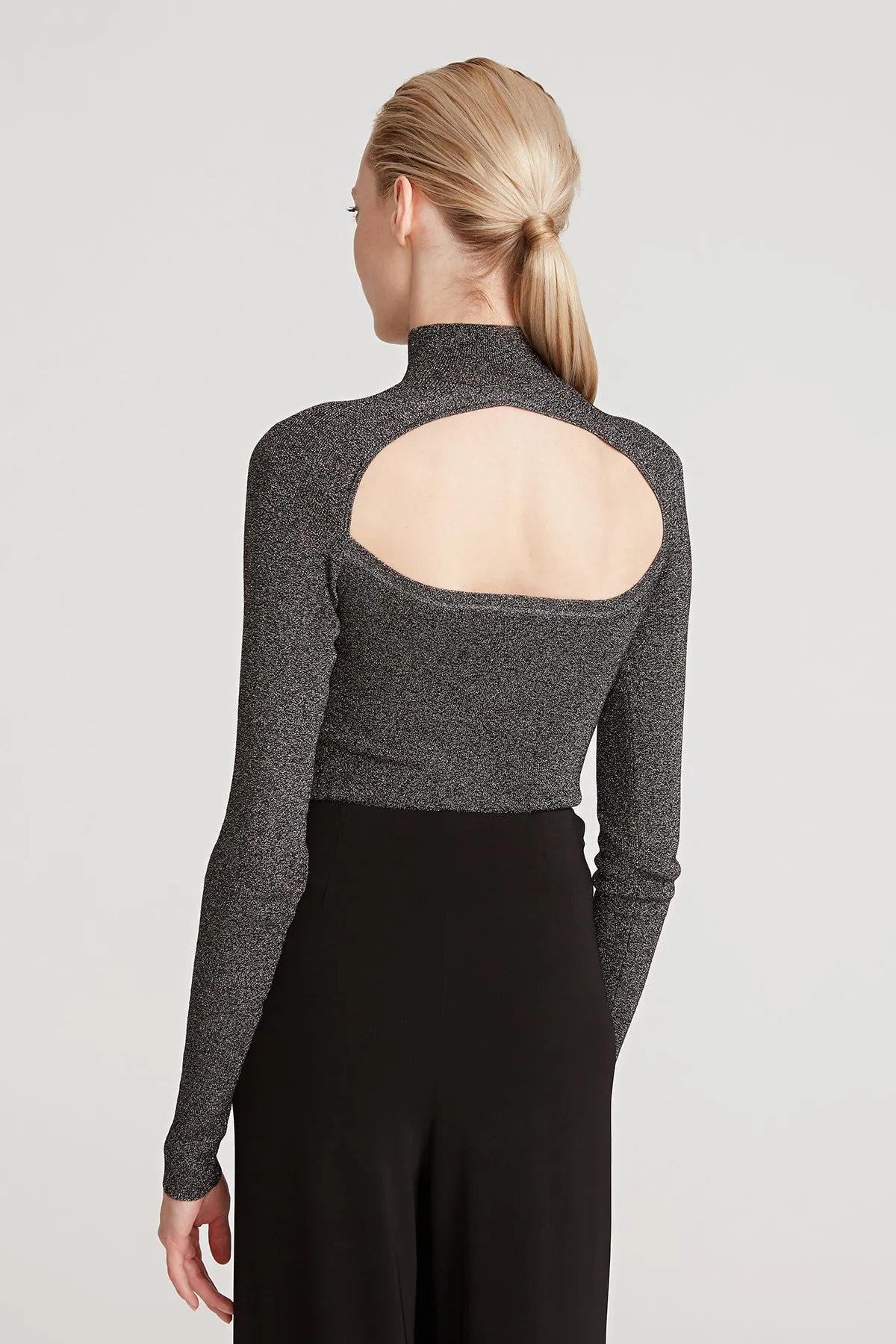 Fai Lurex Turtleneck Sweater sold by H by Halston product image thumbnail 3