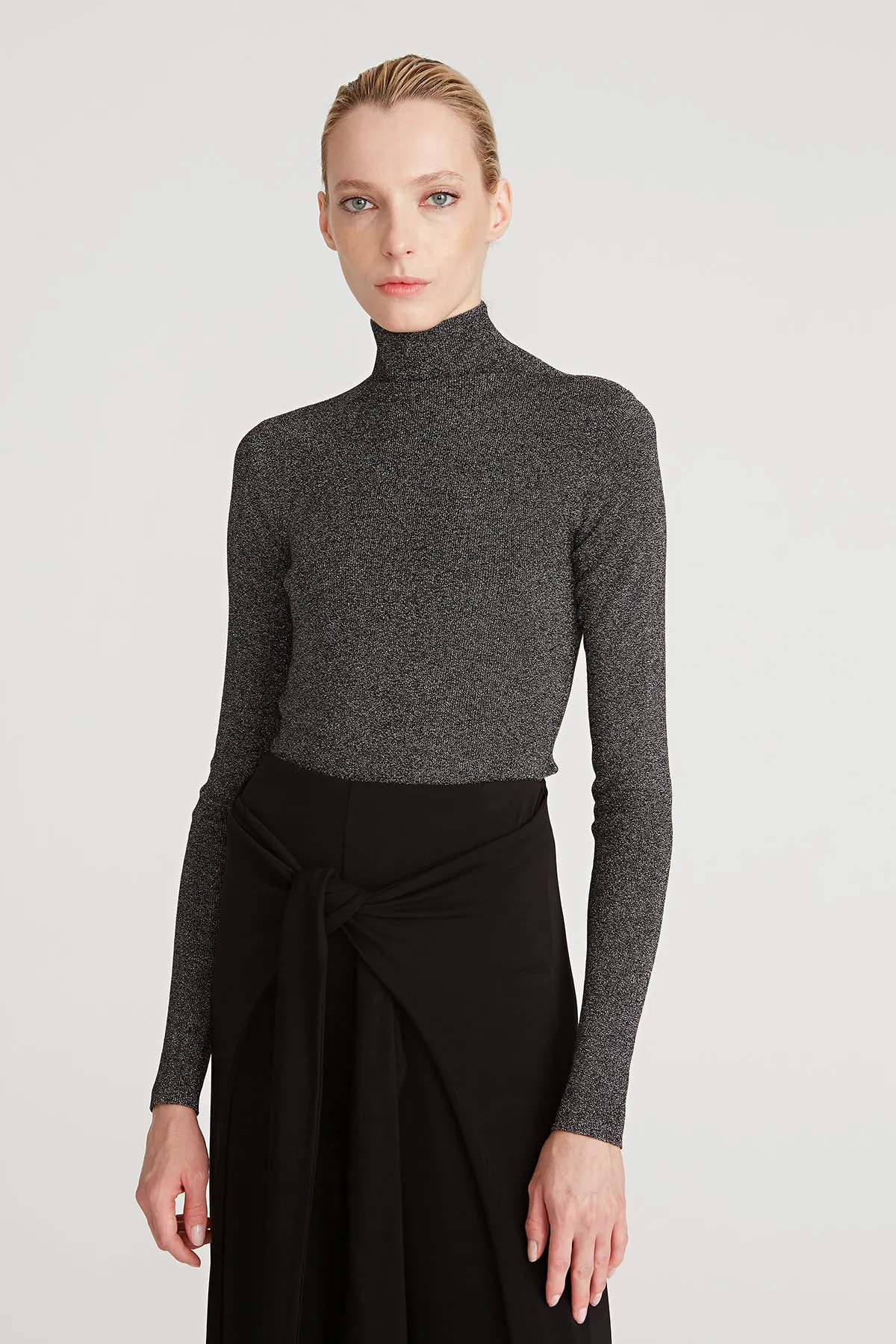 Fai Lurex Turtleneck Sweater sold by H by Halston product image thumbnail 2