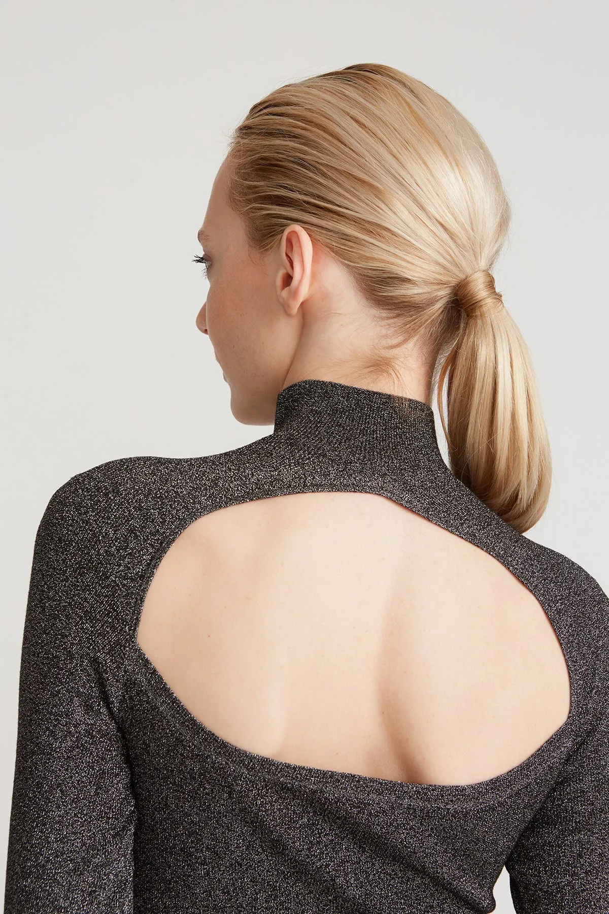 Fai Lurex Turtleneck Sweater sold by H by Halston