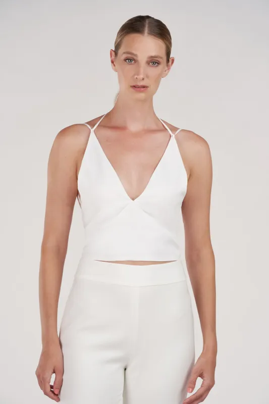 Ito Top In Viscose Linen sold by H by Halston