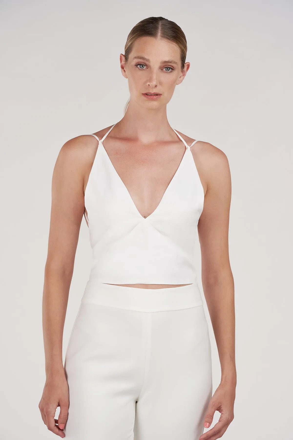 Ito Top In Viscose Linen sold by H by Halston