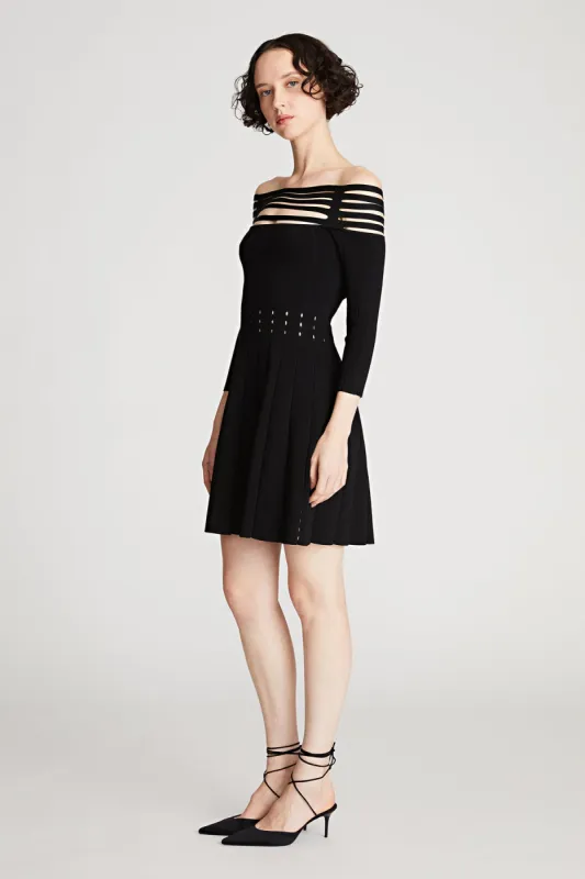 Heather Dress In Matte Viscose sold by H by Halston