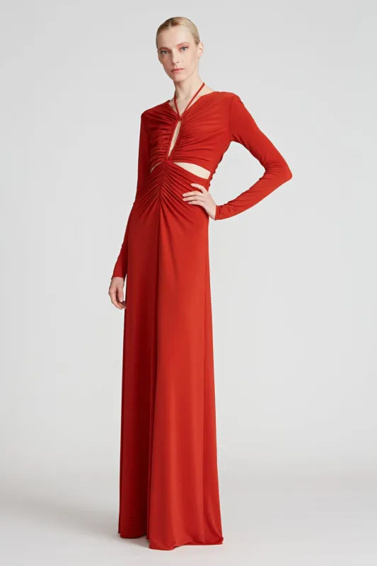 Baylee Jersey Halter Gown made by H by Halston