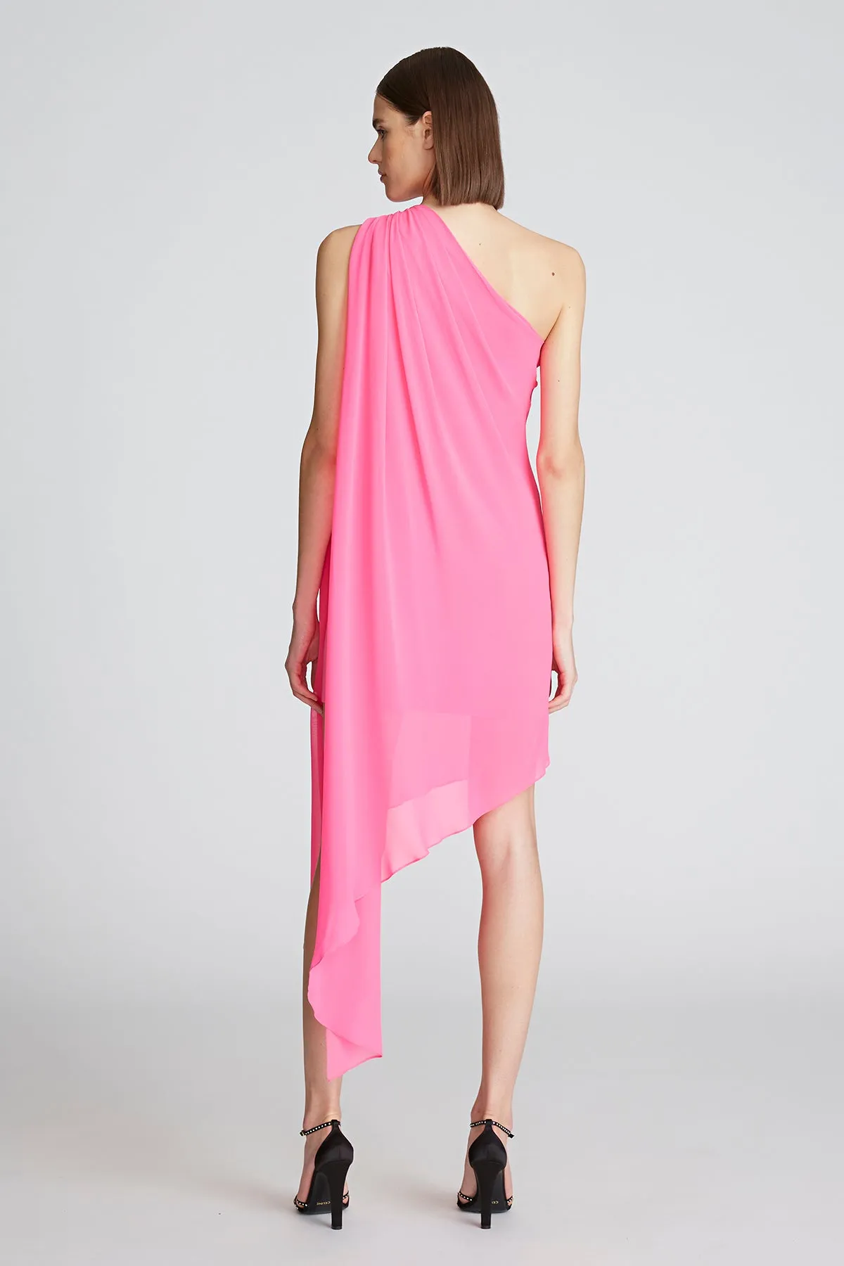 Mira Chiffon Draped Cocktail sold by H by Halston product image thumbnail 2