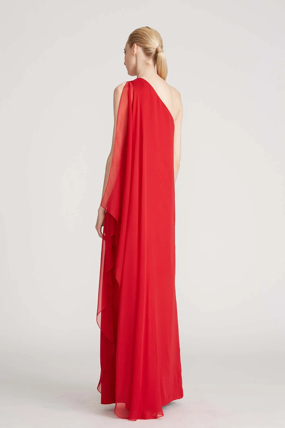 Marisa One Shoulder Crepe Gown sold by H by Halston product image thumbnail 2