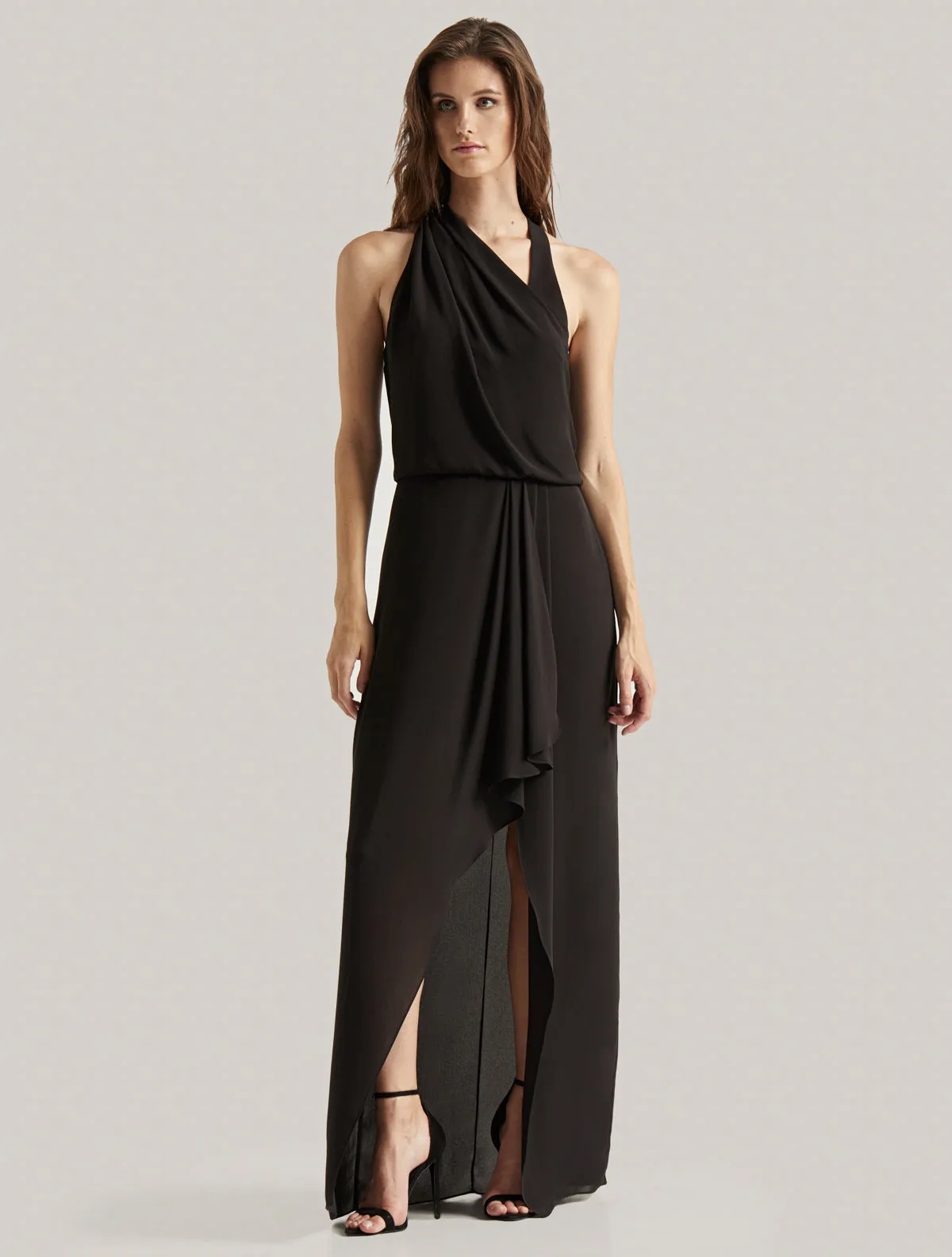 Asymmetric Draped Gown sold by H by Halston