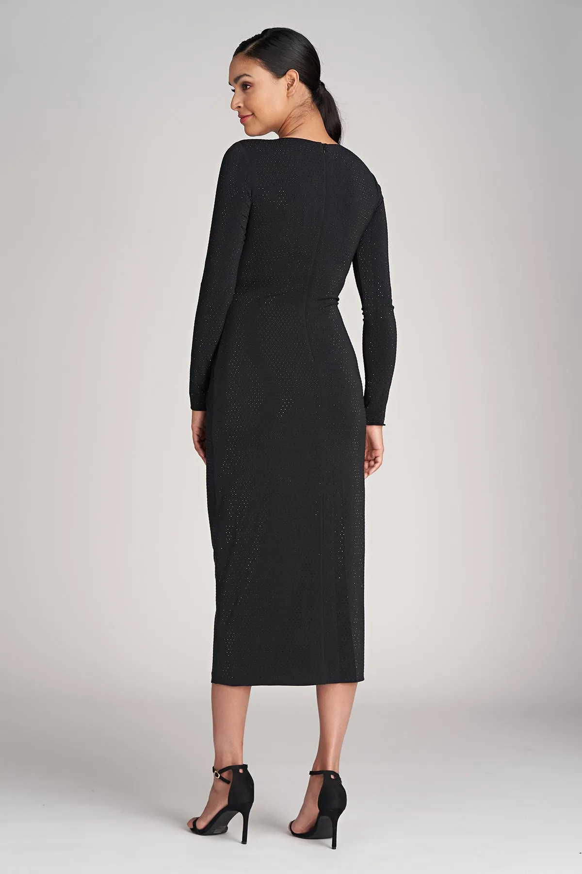 Tenaya Dress In Crystal Jersey sold by H by Halston product image thumbnail 3