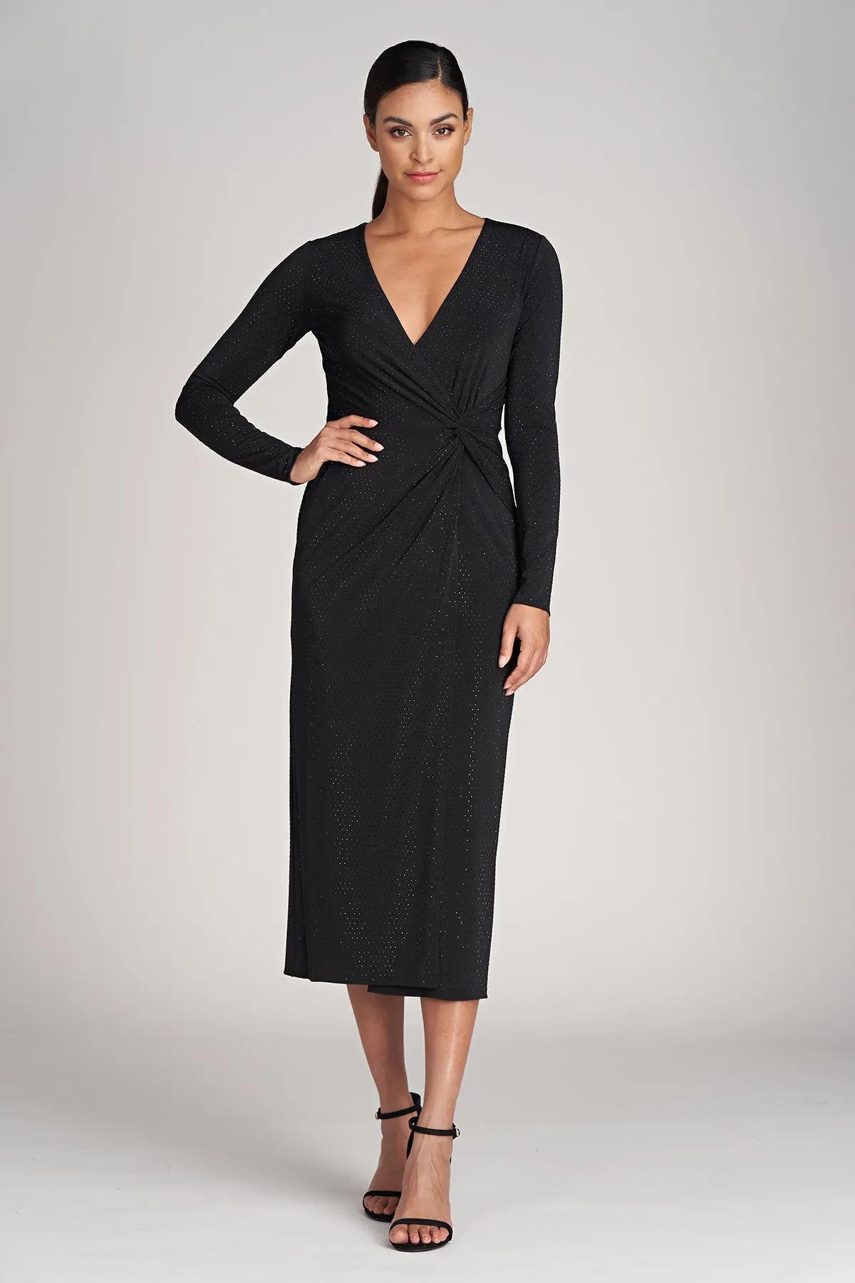 Tenaya Dress In Crystal Jersey sold by H by Halston product image thumbnail 4