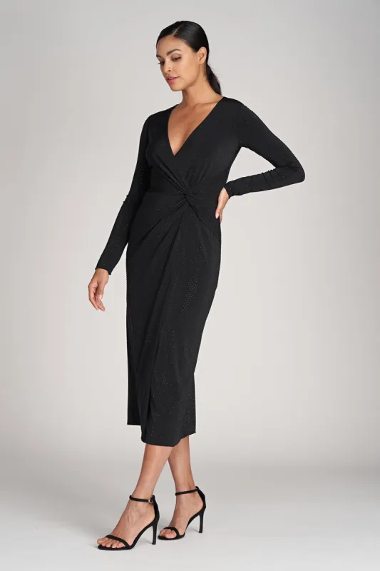 Tenaya Dress In Crystal Jersey made by H by Halston