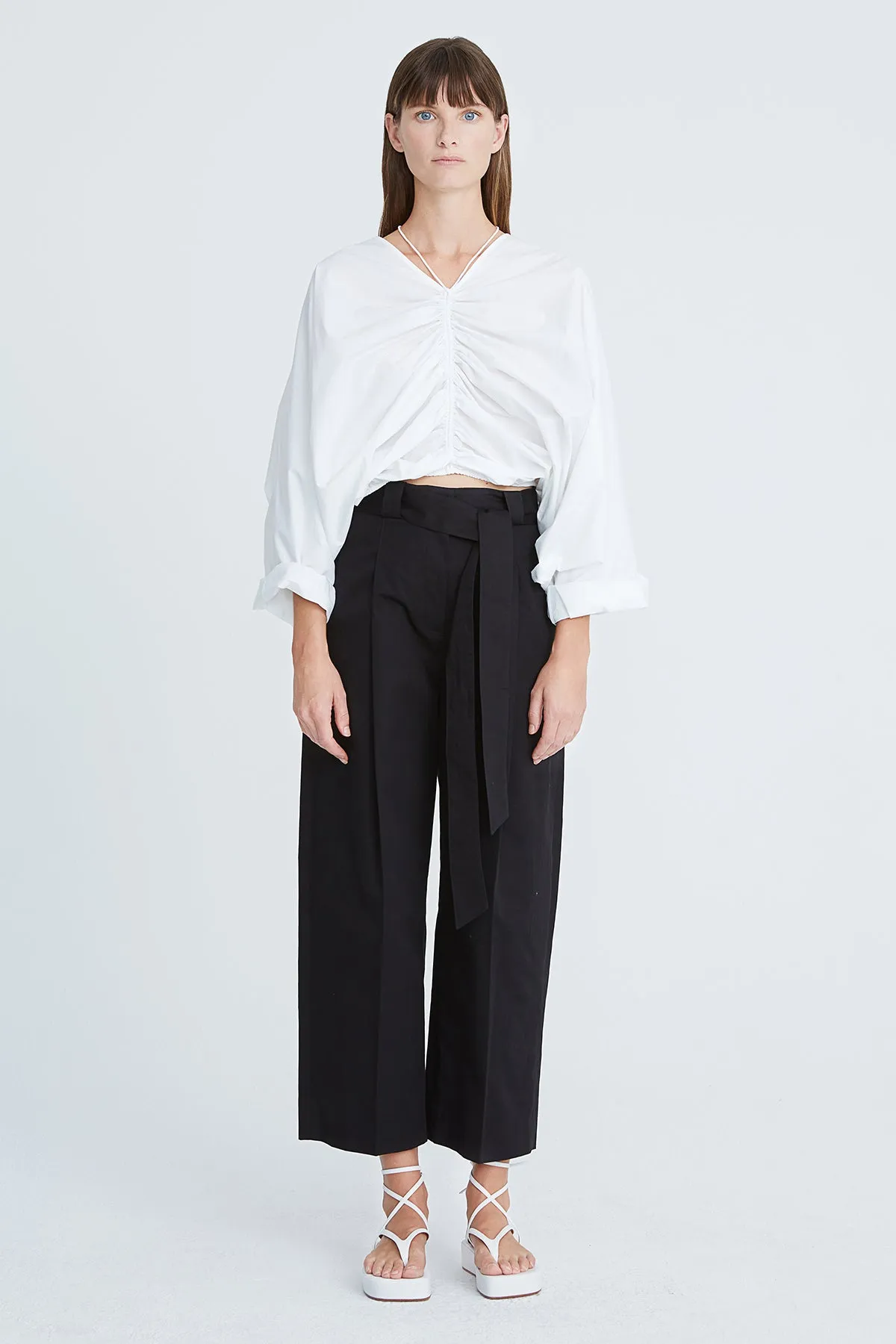 Jaylin Twill Cropped Pant sold by H by Halston