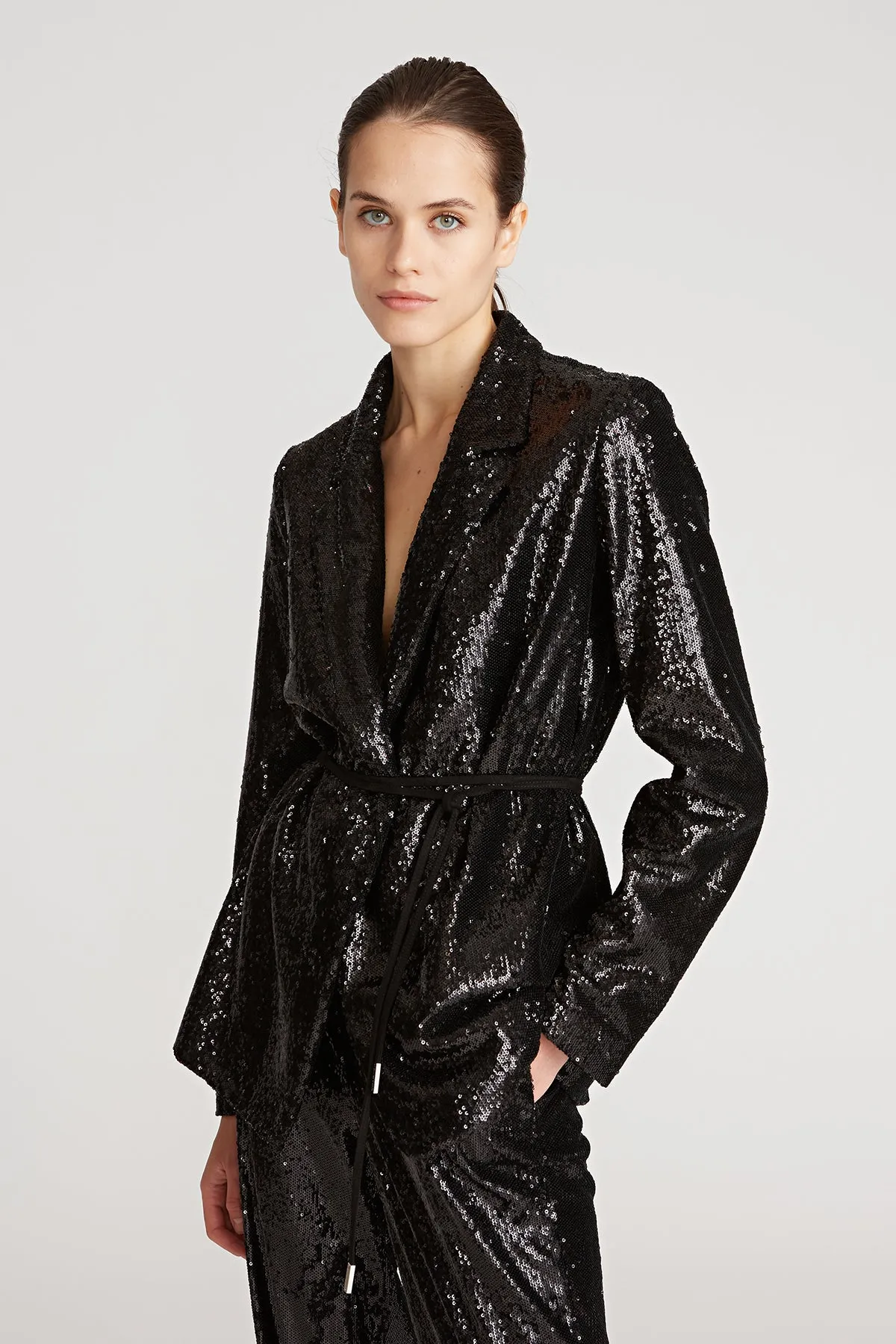 Lucy Sequin Jacket sold by H by Halston product image thumbnail 4