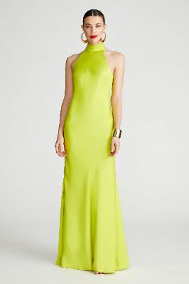 Speranza Gown In Satin sold by H by Halston