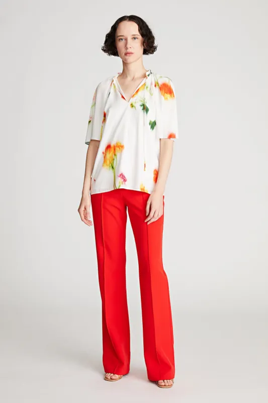 Levine Top In Printed Habotai sold by H by Halston