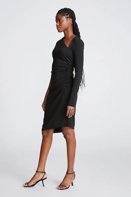 Skyler Dress In Knit Suiting sold by H by Halston