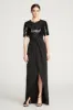 Keagan Gown In Sequin & Crepe sold by H by Halston