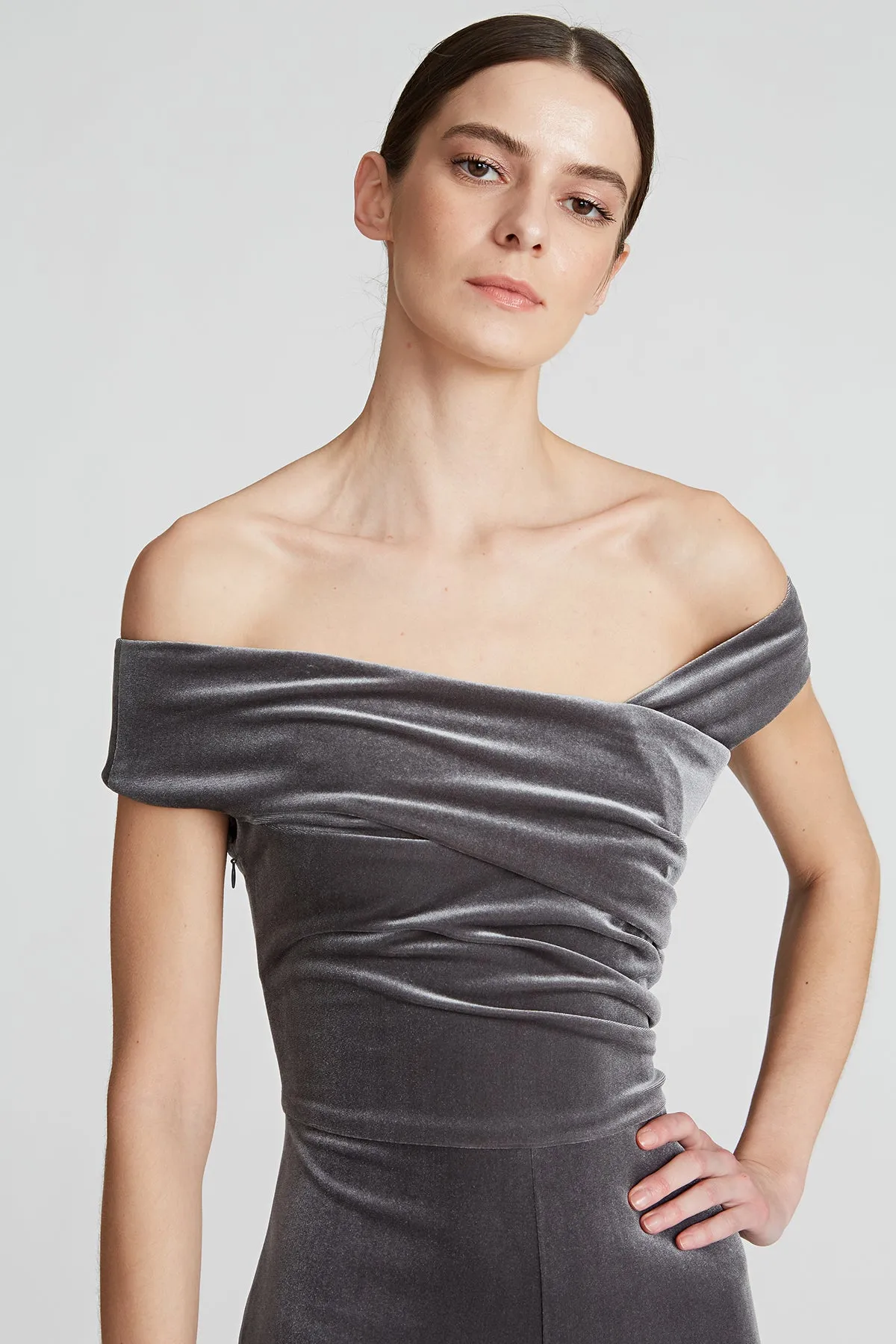 Wren Velvet Jumpsuit sold by H by Halston product image thumbnail 2