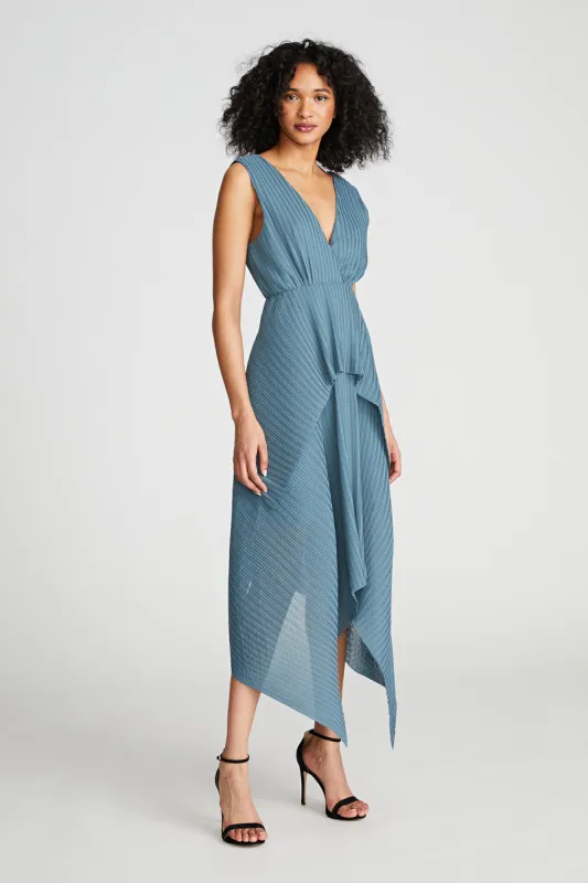 Maren Dress In Pleated Chiffon sold by H by Halston