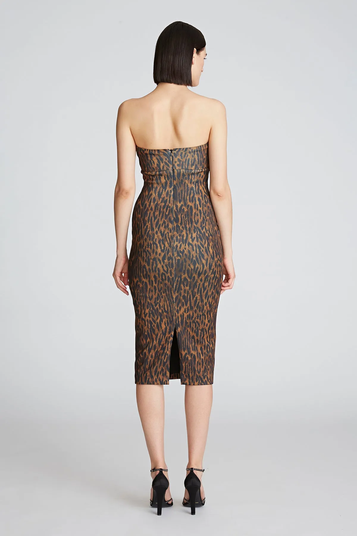 Emilia Dress In Leopard Scuba sold by H by Halston product image thumbnail 2
