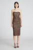 Emilia Dress In Leopard Scuba sold by H by Halston