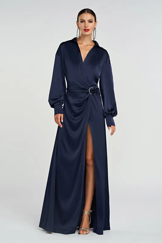 Ivon Gown In Charmeuse sold by H by Halston