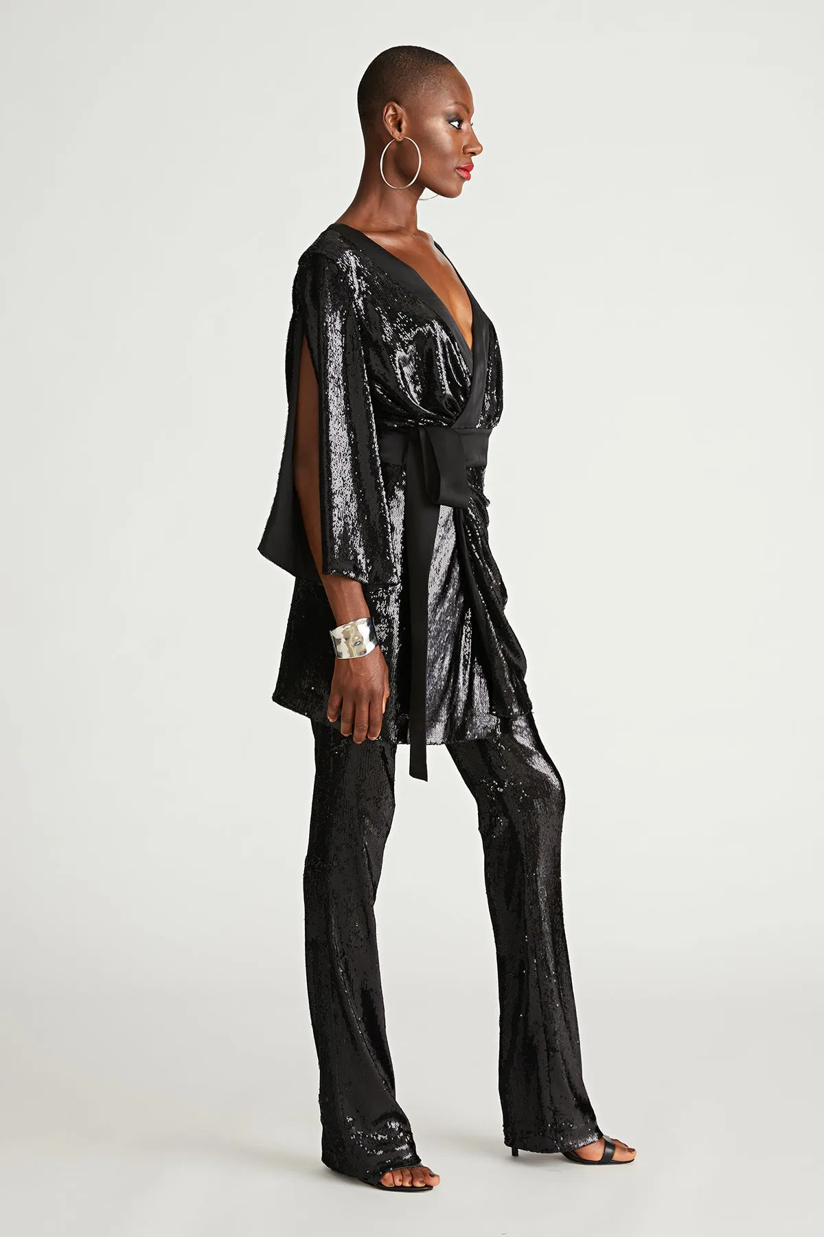 Davon Pant In Sequin sold by H by Halston product image thumbnail 2