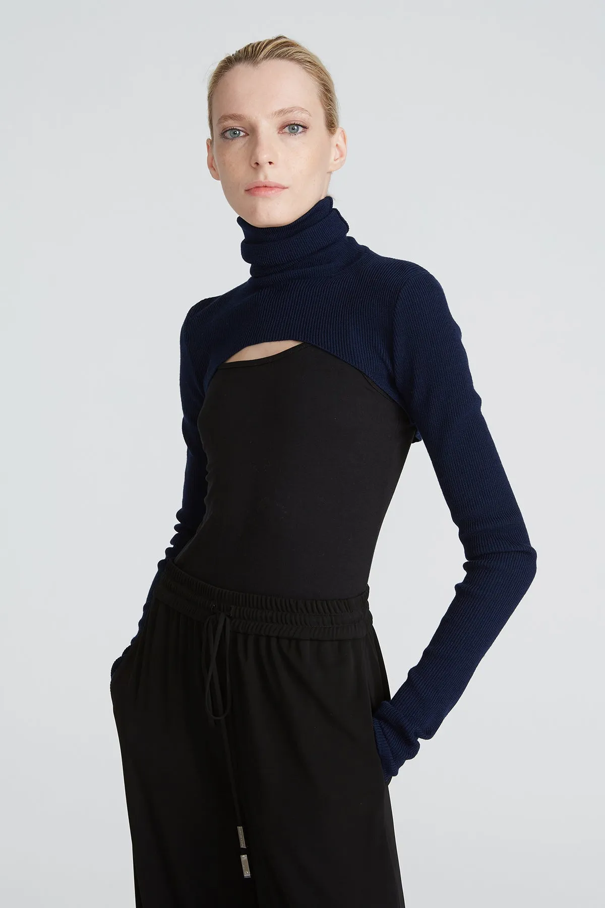 Mina Turtleneck Shrug sold by H by Halston product image thumbnail 4