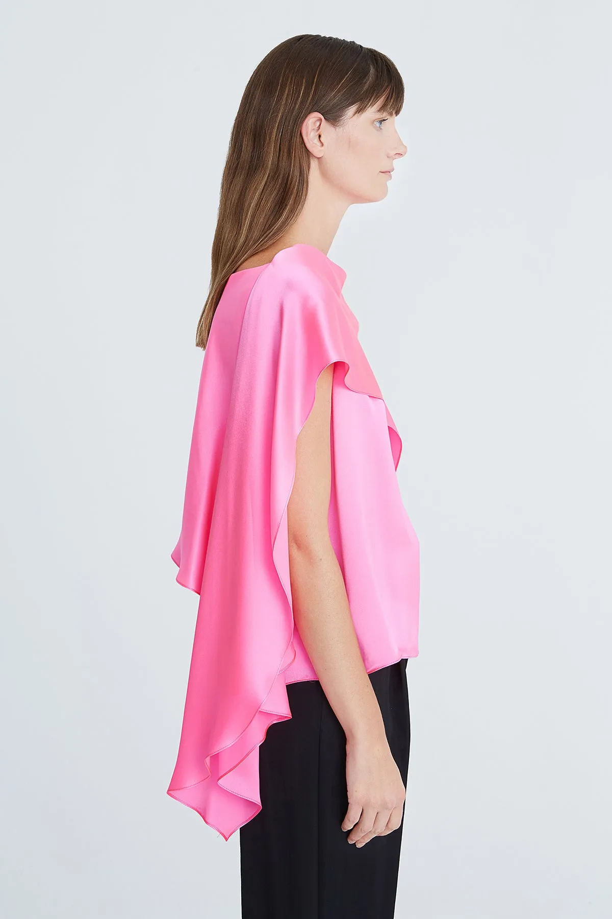 Dahlia Charmeuse Draped Top sold by H by Halston product image thumbnail 4
