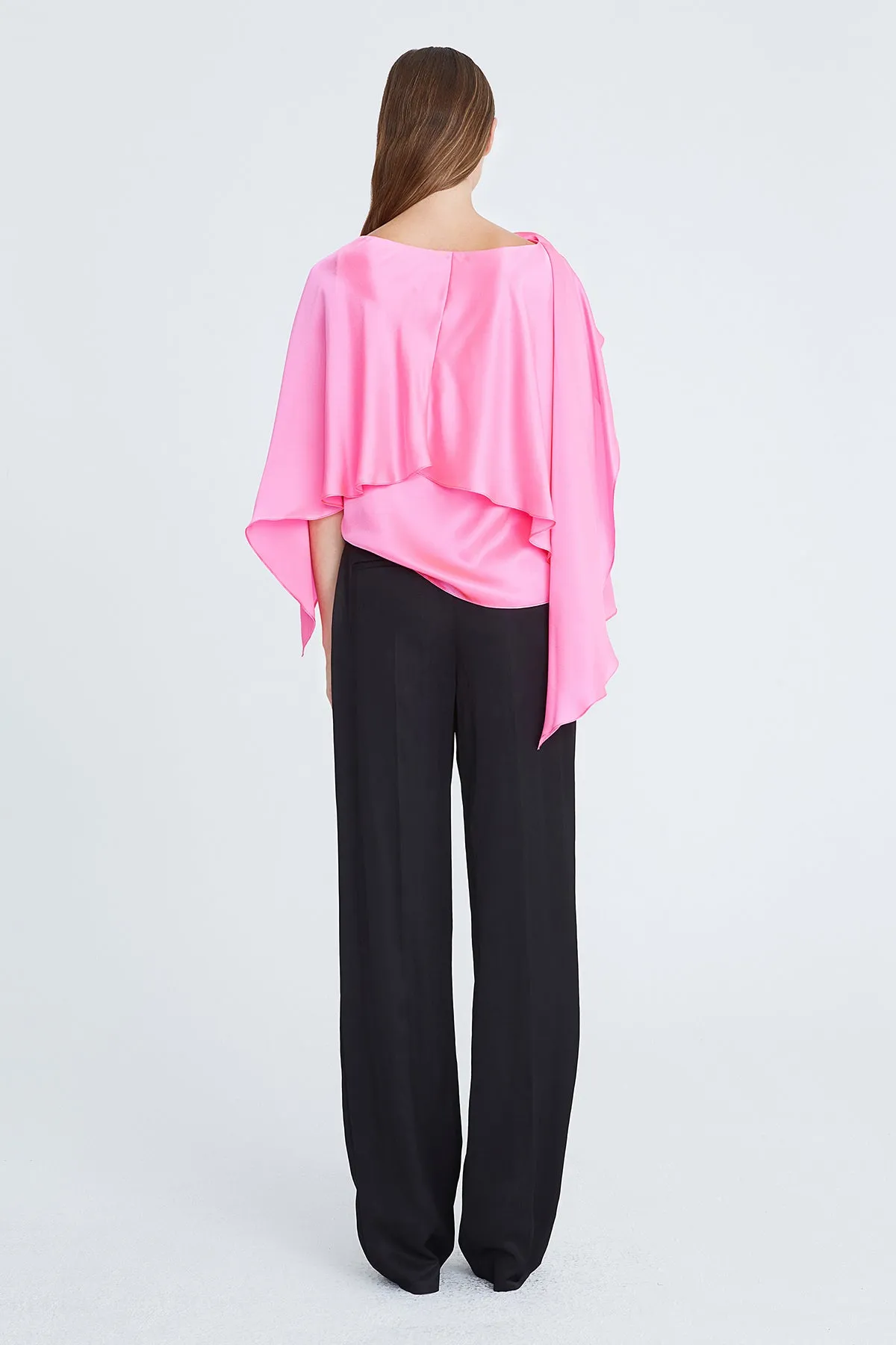 Dahlia Charmeuse Draped Top sold by H by Halston product image thumbnail 2