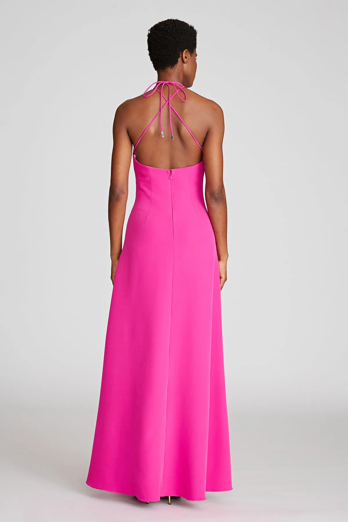 Gabriela Gown In Stretch Crepe sold by H by Halston product image thumbnail 2