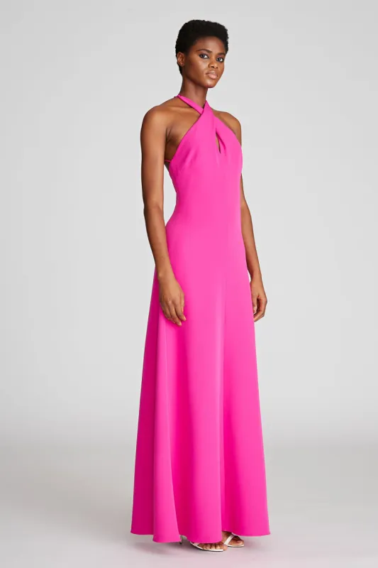 Gabriela Gown In Stretch Crepe sold by H by Halston