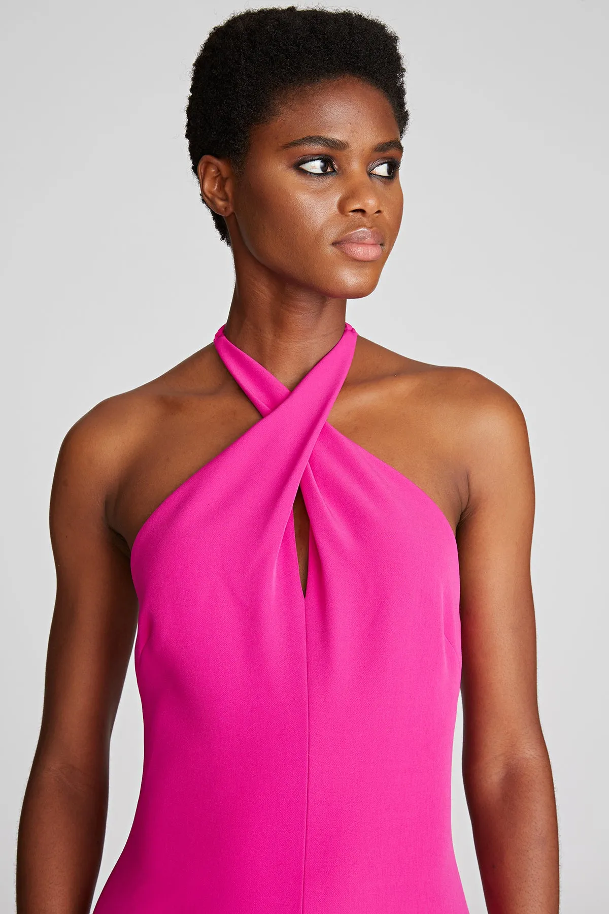 Gabriela Gown In Stretch Crepe sold by H by Halston product image thumbnail 3