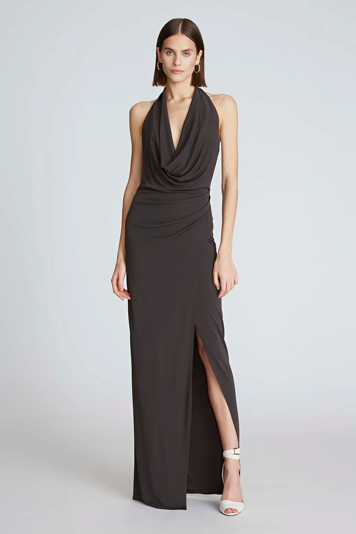 Emery Gown In Matte Jersey sold by H by Halston
